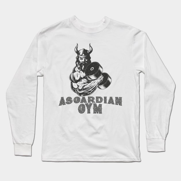 Viking Bodybuilding Long Sleeve T-Shirt by PlimPlom